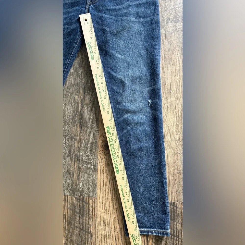 American Eagle Jeans Mens 30X32 Slim Straight Blue Distressed Next Level AirFlex